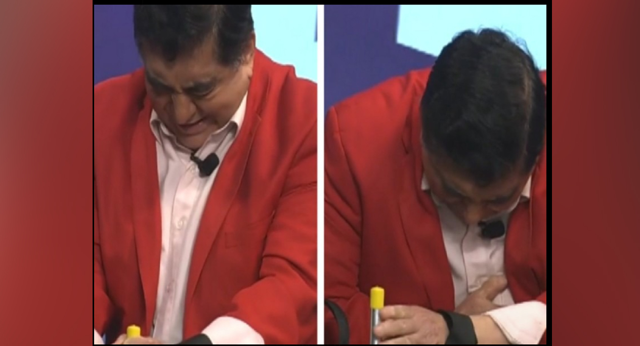Carlos Bonavides finge infarto y provoca susto entre televidentes