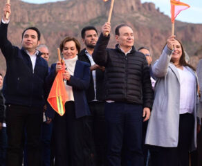 Gobernador Alfonso Durazo da banderazo a inicio de obra del Complejo de Seguridad Pública en Guaymas - Empalme