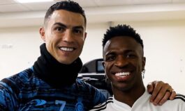 Cristiano Ronaldo visita de sorpresa al Real Madrid en Riad