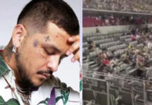 Exhiben que Christian Nodal no llenó concierto en Acapulco: «le falta producción»