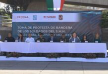 Presente Alcalde en ceremonia de Toma de Protesta de Bandera