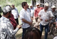 Visita alcalde de Navojoa poblados de la comisaría de Bacabachi