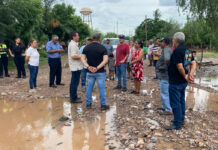 Supervisa Jorge Elías Retes zonas afectadas por la lluvia