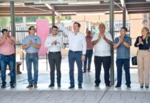 Entrega Elías Retes instrumental para banda de guerra en primaria “angelita c. de valdez”