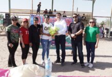 Inaugura alcalde de Navojoa liga de sofbol femenil de BACABACHI