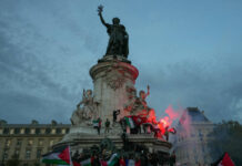 Pese a prohibición en Francia, miles marchan en favor de Palestina