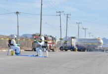 Realizan simulacro anual de atención a emergencia química