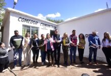 Inauguran Elías Retes y presidenta del DIF comedor comunitario en Pueblo Mayo