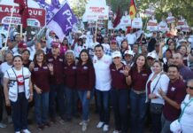 Colonia Beltrones a favor de la reelección de Javier Lamarque