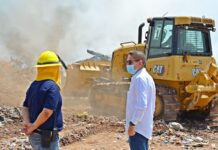 «INCENDIO EN BASURON MUNICIPAL DE HUATABAMPO»* con un predio total de 21 hectareas