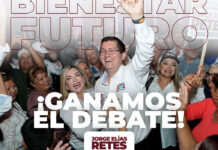 Triunfo contundente de Jorge Elías Retes en debate