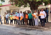 En marcha obra de repavimentación de la calle 5 de Mayo