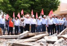 Da Elías Retes banderazo a rehabilitación de estacionamiento de oficinas del SNTE 54