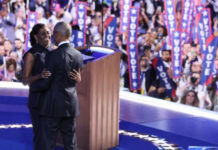 Vuelven los Obama y remontan apoyo tardío a Kamala