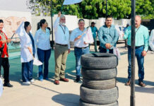 En lucha contra arbovirosis ponen en marcha campaña cajeme más limpio llantatón 2024