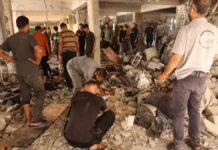 Gaza reporta al menos 21 muertos en bombardeo en refugio de desplazados