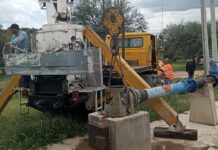 Trabaja OOMAPAS en la reparación del pozo de La Mesa