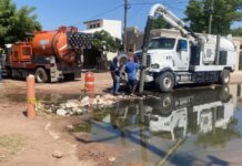 Avanza Programa Emergente de Desazolve de Drenajes Colapsados