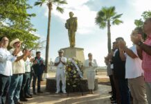 Realiza Ayuntamiento de Guaymas ceremonia en honor al 200 Aniversario del natalicio del General José María Yáñez.