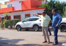 Supervisa alcalde Javier Lamarque avances en pavimentación de vialidades