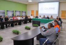Javier Lamarque toma protesta a consejo municipal de protección civil 2024-2027 en Cajeme