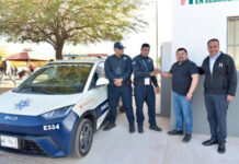 Pone en marcha Toño Astiazarán Centro de Respuesta Inmediata con patrulla eléctrica en el Palo Verde