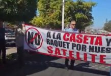 Cierran la calle Obregón y Comendador, vecinos de la colonia Villa Satélite.