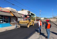 Refuerza Gobierno de Hermosillo mantenimiento de calles en el bulevar Las Lomas