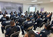 Policía municipal de Cajeme recibe capacitación en actuación de primer respondiente y procesamiento de indicios