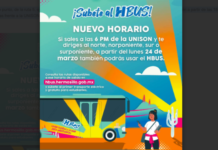 Se agregan nuevos horarios al HBus en tres rutas desde la UNISON