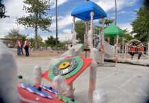 Avanza en tiempo obra de remodelación que realiza el ayuntamiento en el Jardín Juárez