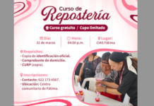 Invita Desarrollo Social participar en curso de repostería