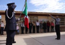 Fomenta Ayuntamiento de Cajeme valores en estudiantes mediante lunes cívico en la escuela normal superior de Obregón