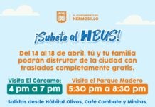 Ofrece Ayuntamiento de Hermosillo traslados gratuitos en transporte eléctrico del HBus al Cárcamo y Parque Madero