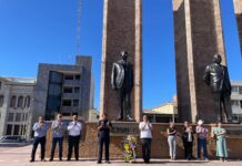 Realiza Ayuntamiento de Guaymas conmemoración del CXLIV aniversario del natalicio de Adolfo de la Huerta.