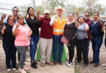 Rehabilita y pone en marcha presidente Javier Lamarque pozo del ejido yucuribampo