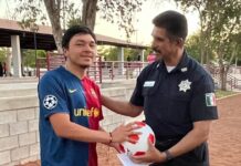 Vecinas y vecinos de la colonia Chapultepec en Cajeme se reúnen con SSPM para fortalecer la prevención del delito