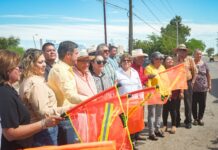 Alcalde ‘Beto’ Vázquez pone en marcha obra de rehabilitación de la calle Hermosillo