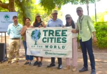 Recibe Toño Astiazarán el distintivo mundial Tree Cities Of The World por acciones de innovación en reforestación y mantenimiento de árboles