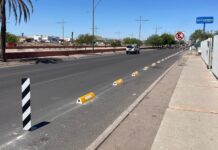 Instala Gobierno de Hermosillo conficibis en tramos del bulevar Río Sonora