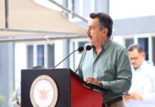 Acompaña presidente Javier Lamarque a Gobernador Alfonso Durazo en inauguración del Batallón de Guardia Nacional en Cajeme