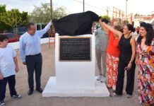 Devela Toño Astiazarán placa del parque “Mónica Félix Navarro”, obra ganadora del presupuesto CRECES 2024