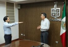 Toma protesta presidente Lamarque a Rogelio Luna Olivas como coordinador de producción e imagen institucional de Cajeme