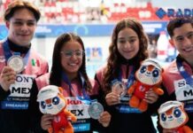 México gana plata en saltos mixtos en el Mundial de Singapur