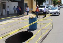 Realiza OOMAPASC reparaciones en hundimientos tras lluvias de esta semana
