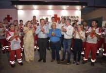 Entrega Toño Astiazarán rehabilitación de Cruz Roja base Sur con presupuesto CRECES
