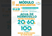 Anuncian Primera Jornada de Descuentos de Agua de Hermosillo en Poblado Miguel Alemán