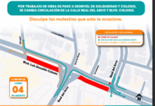 Habrá cambio de circulación en Colosio y Real del Arco