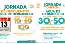 Realizará Agua de Hermosillo Tres Jornadas de Descuentos este miércoles 13