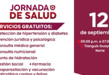 Llevarán Jornada de Salud al tianguis de Guaymas Norte